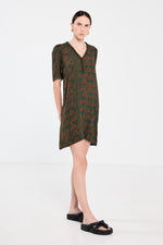 SALASAI PLANTATION SHIFT T DRESS-GREEN