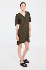 SALASAI PLANTATION SHIFT T DRESS-GREEN