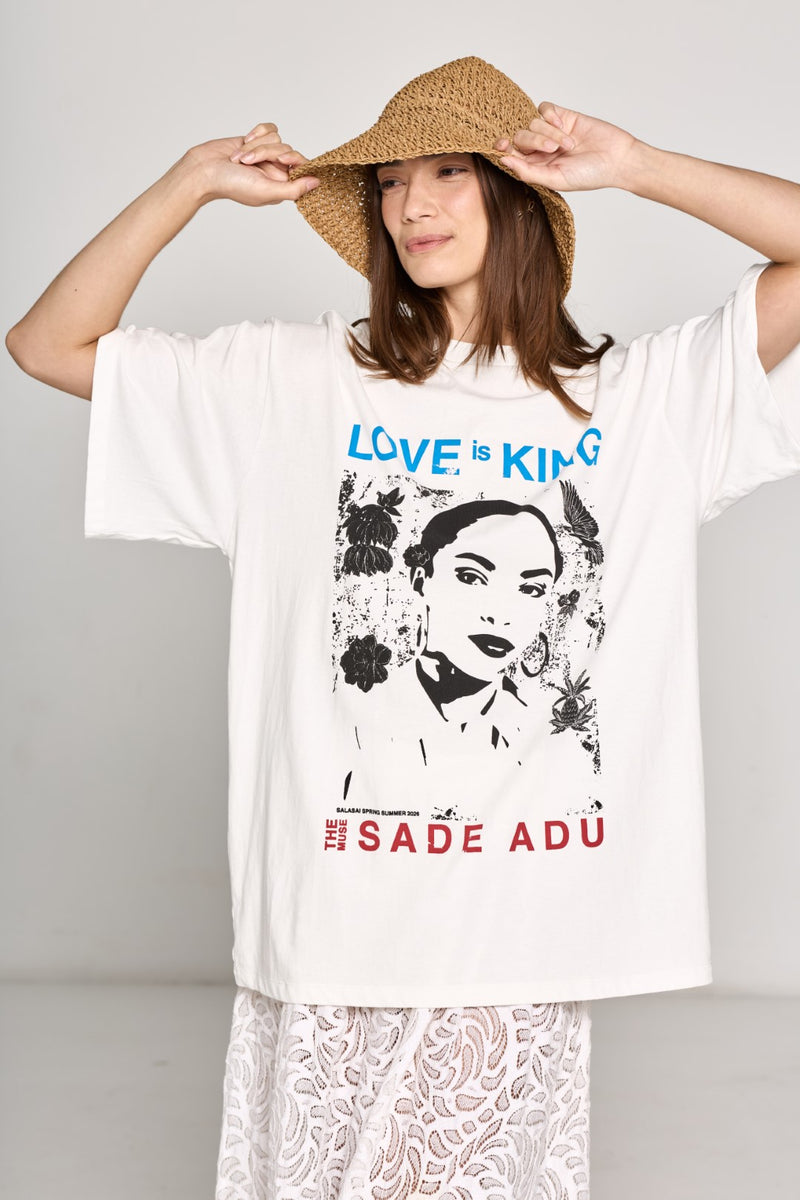 SALASAI LOVE IS KING TEE-WHITE