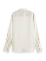 MAISON SATIN SHIRT-OFF WHITE