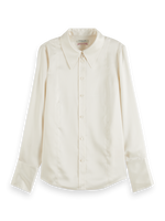 MAISON SATIN SHIRT-OFF WHITE