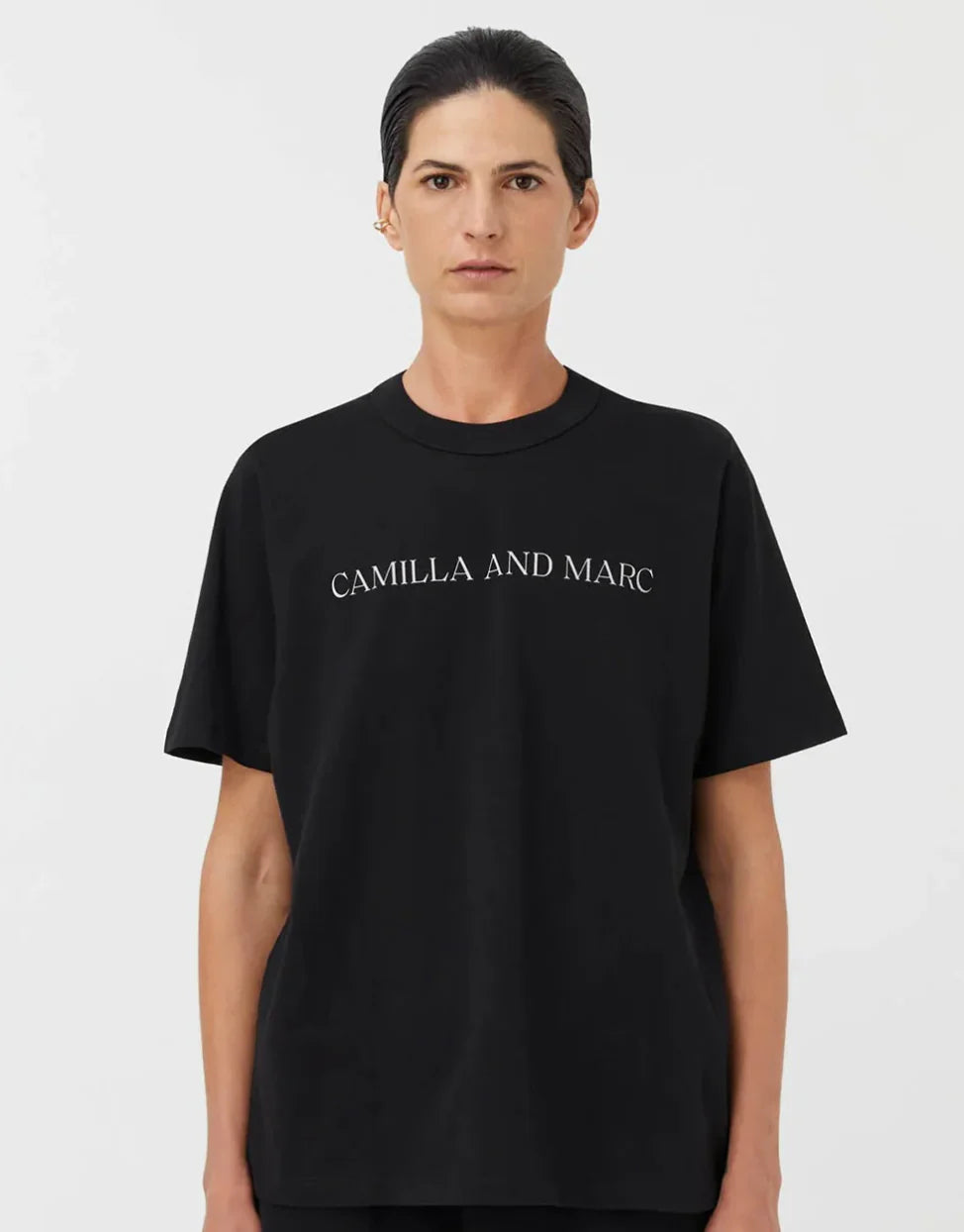 CAMILLA & MARC ASHER TEE-BLACK STONE