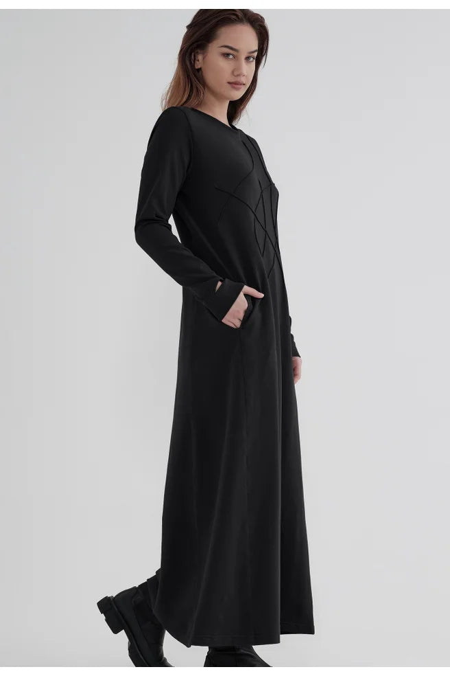TAYLOR SURGE DRESS-BLACK