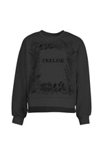 TRELISE COOPER WREATH MY MIND SWEATSHIRT-BLACK/BLACK