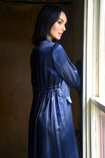 TRELISE COOPER DUSTER MOVE COAT-BLUE/BLACK