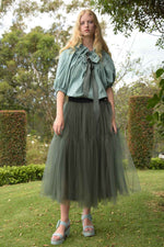 TRELISE COOPER SPIN-UP GIRL SKIRT-LICORICE