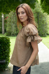 TRELISE COOPER POP OFF TOP-TAUPE