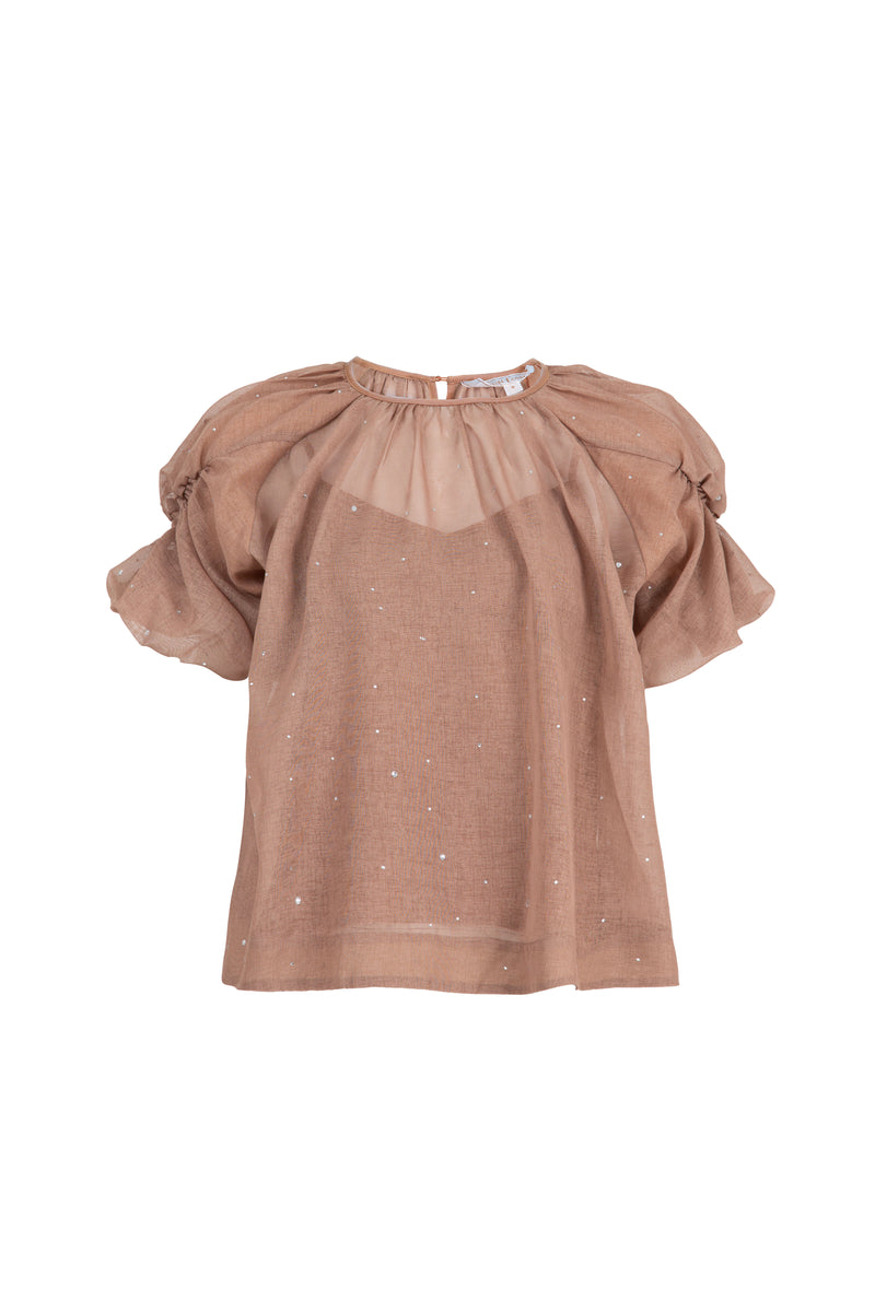 TRELISE COOPER POP OFF TOP-TAUPE