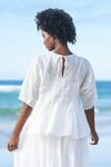 TRELISE COOPER SAY A LITTLE FLARE TOP-WHITE