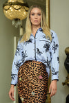 TRELISE COOPER DRIFT AWAY SHIRT-BLUE/BLACK