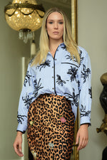 TRELISE COOPER DRIFT AWAY SHIRT-BLUE/BLACK