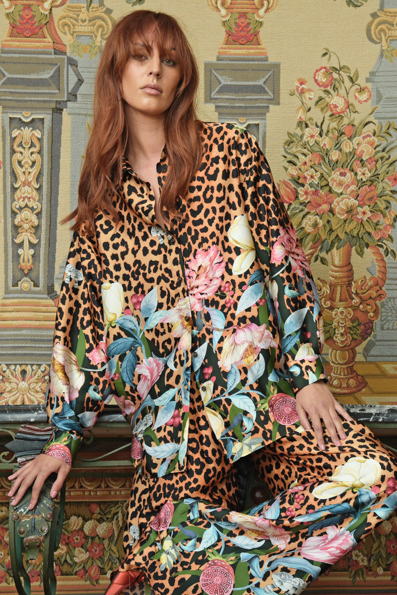 TRELISE COOPER DRIFT AWAY SHIRT-LEOPARD
