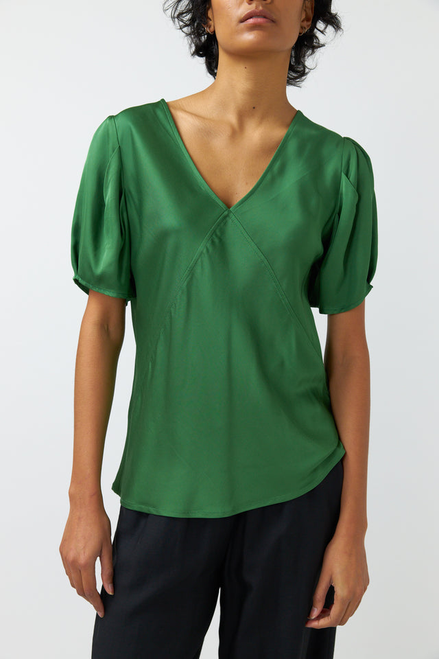 KATE SYLVESTER TAMZIN TOP-GREEN