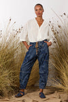 MAUD DAINTY TRUCKER PANT-ORCHIDS