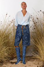 MAUD DAINTY TRUCKER PANT-ORCHIDS