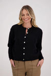 BRIARWOOD VIOLET CARDIGAN-BLACK