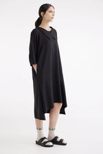 ZAMBESI A-FRAME DRESS-BLACKBIRD