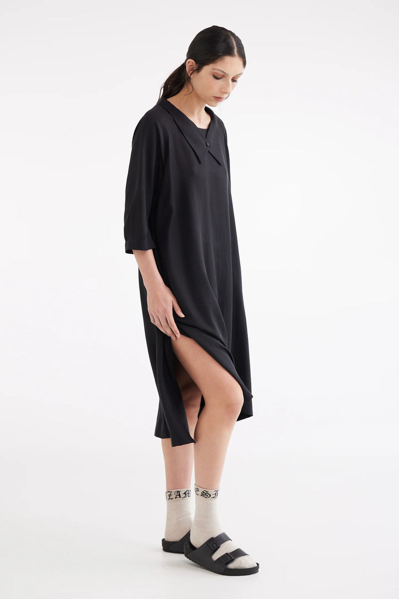 ZAMBESI A-FRAME DRESS-BLACKBIRD