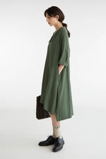 ZAMBESI A-FRAME DRESS-PINE