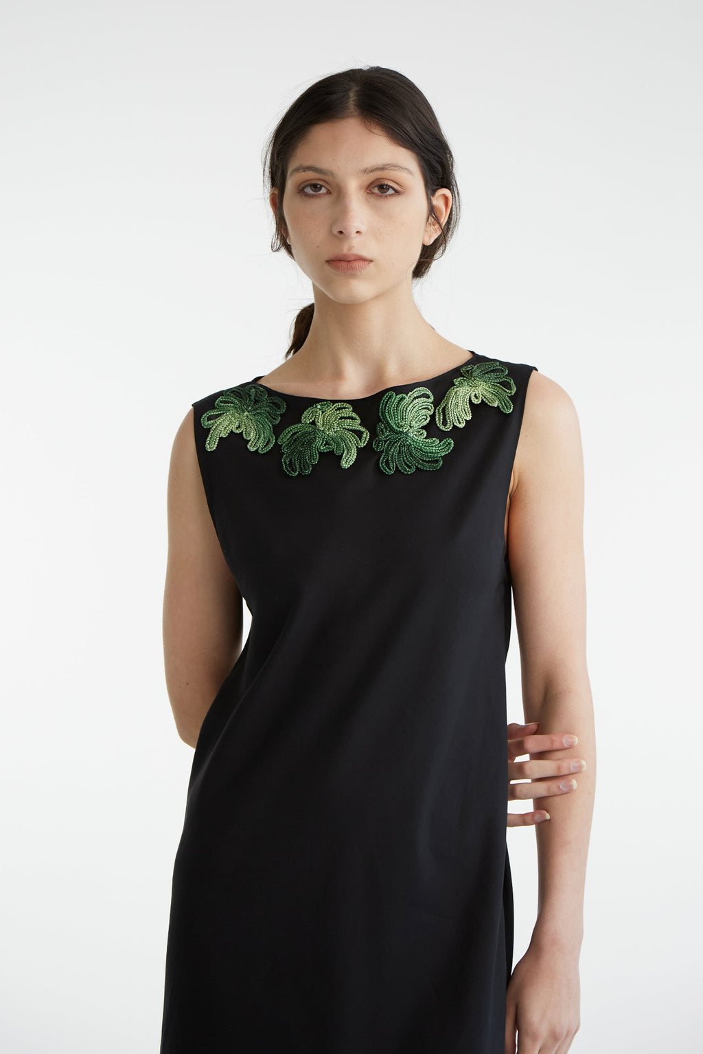 ZAMBESI BIAS SHIFT DRESS-BLACKBIRD