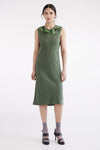 ZAMBESI BIAS SHIFT DRESS-PINE