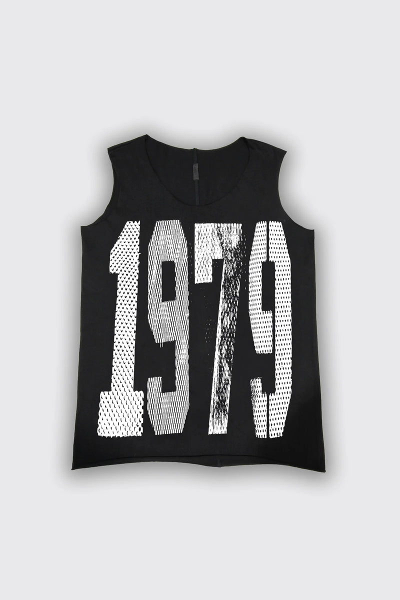 ZAMBESI 1979 TANK TOP-BLACK/WHITE