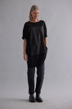 ZAMBESI CHAINMAIL T DRESS-BLACK/BLACK