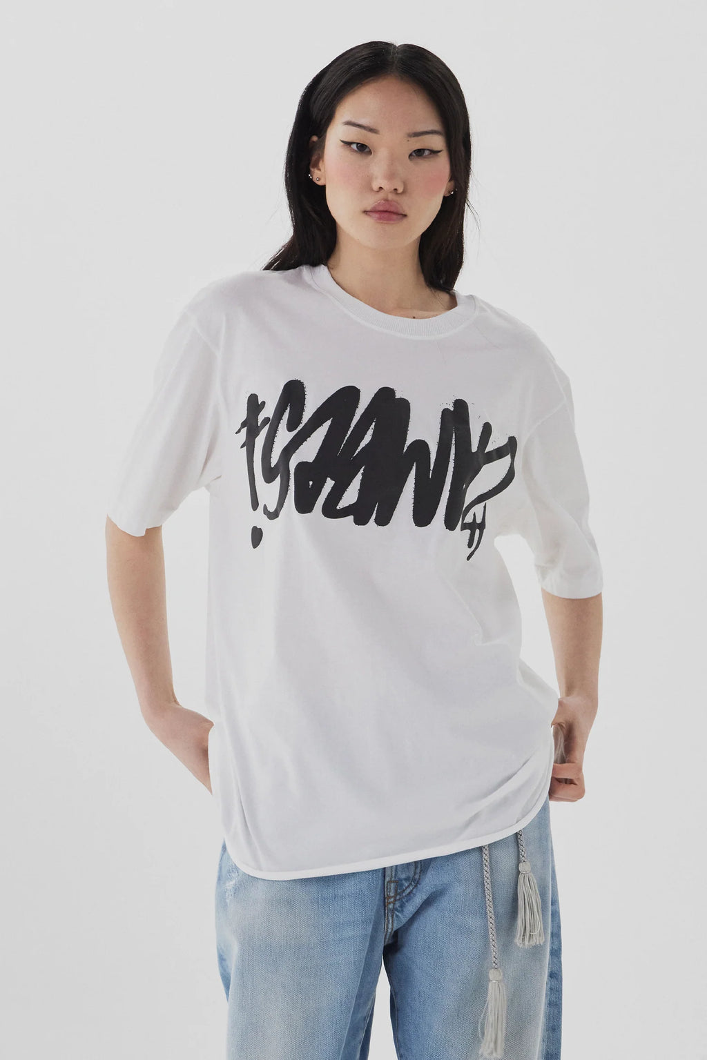 ZAMBESI GRAFFITI TEE-WHITE/BLACK