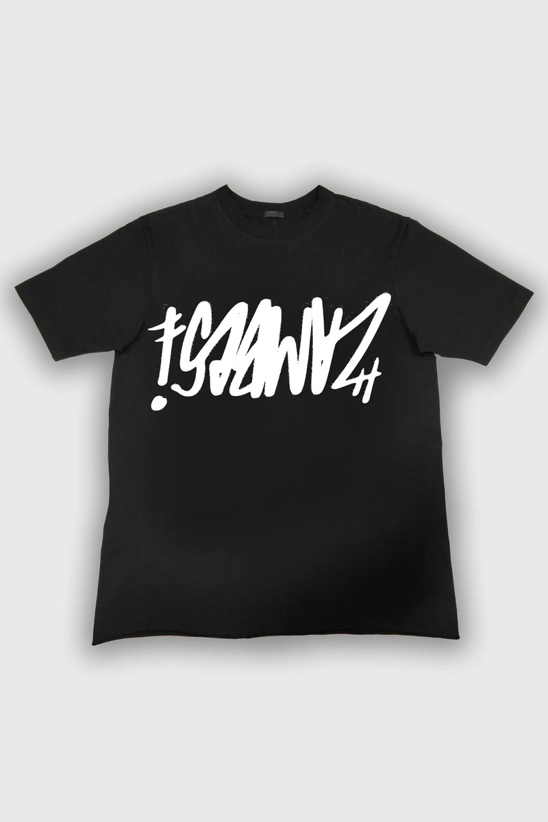 ZAMBESI GRAFFITI TEE-BLACK/WHITE