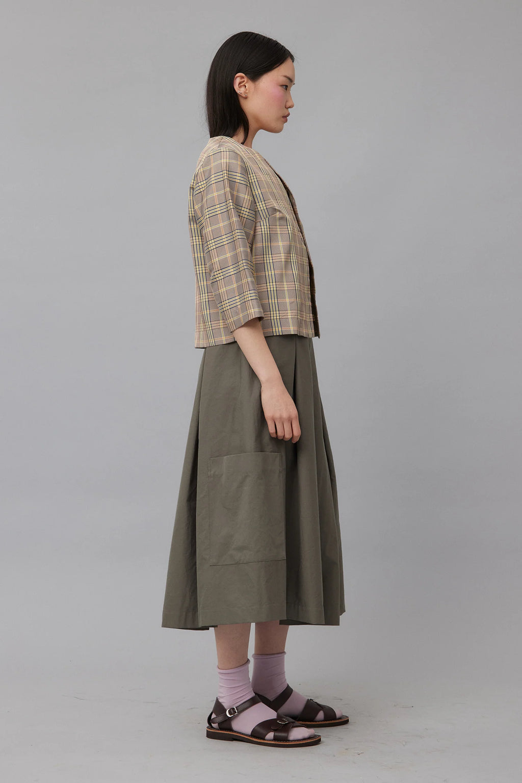 ZAMBESI VOLUME SKIRT-CAPER