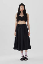ZAMBESI VOLUME SKIRT-PEPPER
