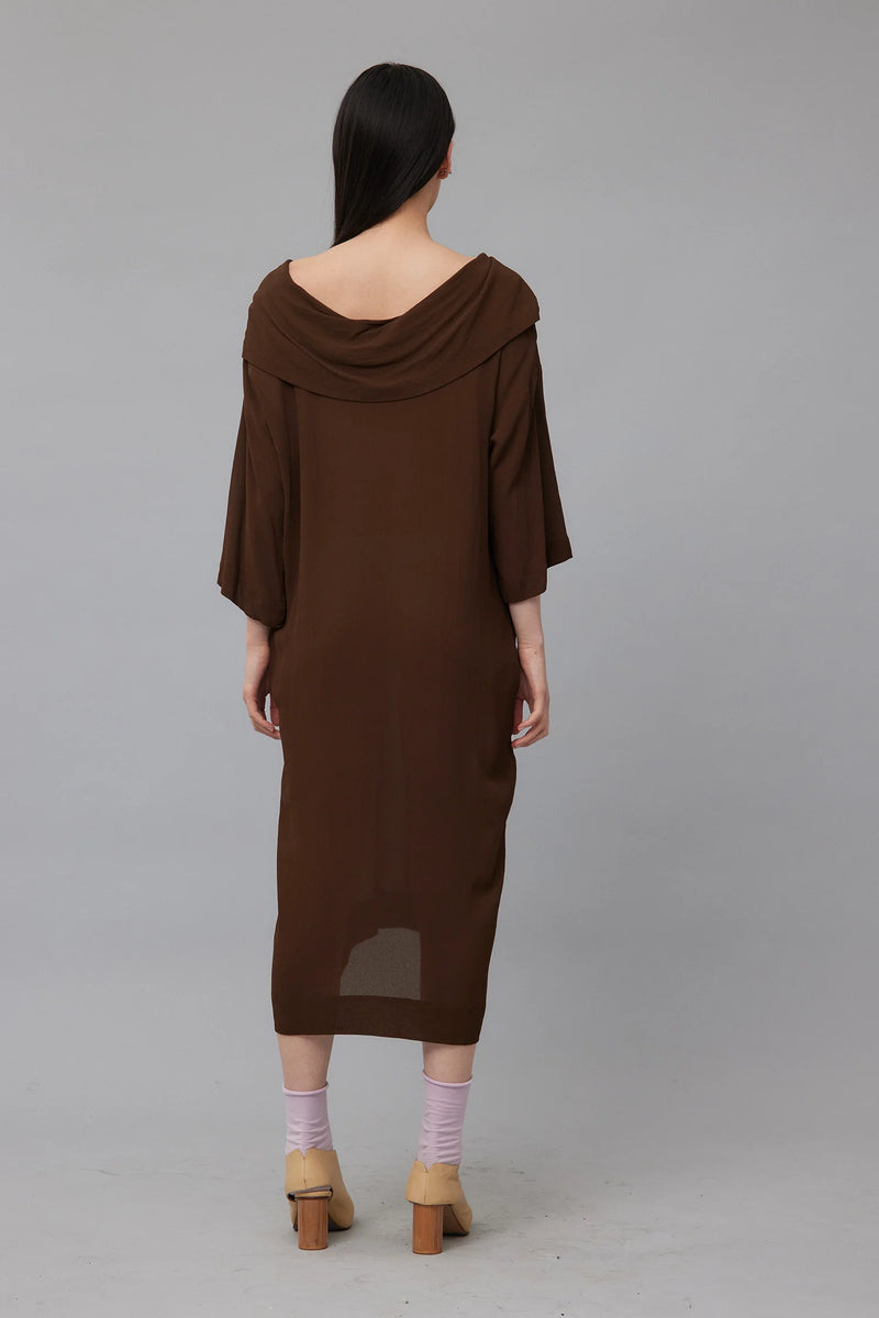 ZAMBESI LIBERTINE DRESS-BARK