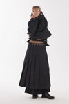 ZAMBESI LONG KILTIE SKIRT-DENIM