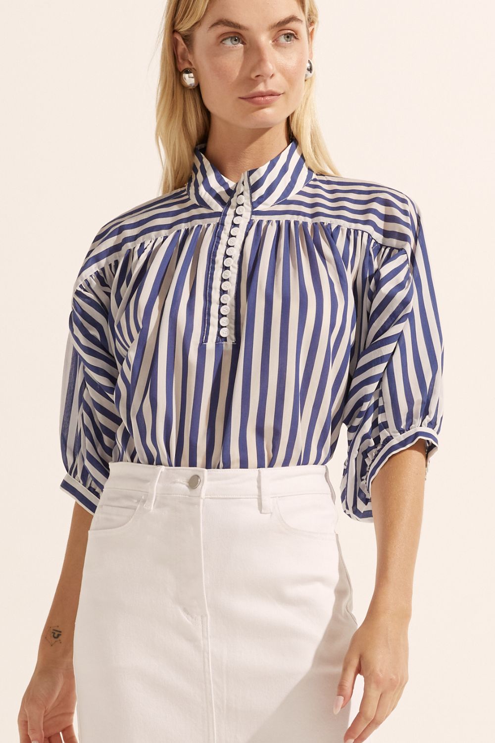 Z.KRATZMANN ADAGE TOP-NAVY STRIPE