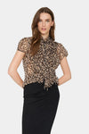 SAINT TROPEZ LILJA TOP- LEOPARD