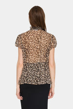 SAINT TROPEZ LILJA TOP- LEOPARD