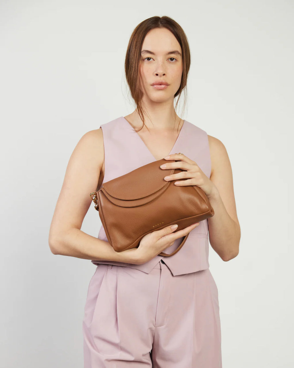 SABEN BECKETT SHOULDER BAG-TAN