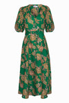 ZOE KRATZMANN EBB DRESS-PALM GREEN