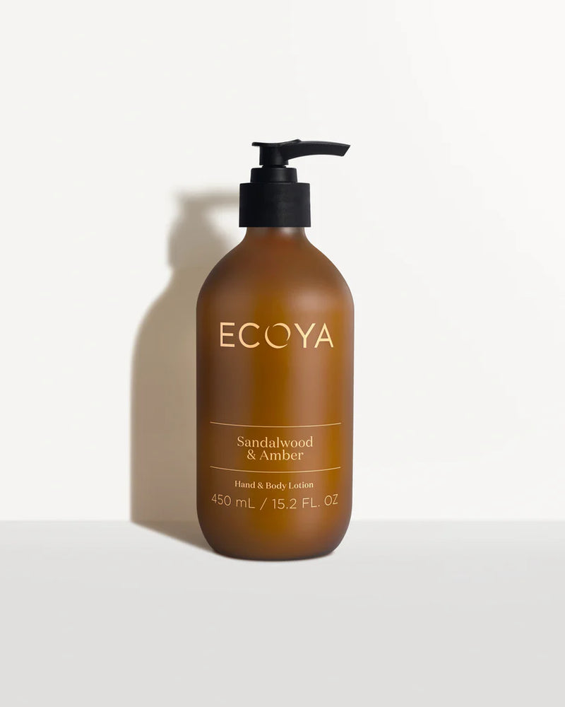 ECOYA SANDALWOOD & AMBER HAND & BODY LOTION