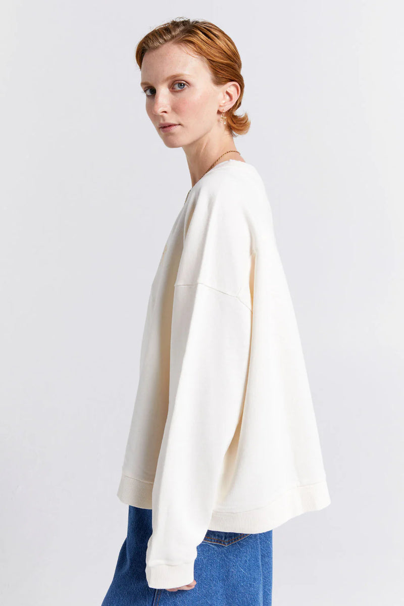 KAREN WALKER RUNAWAY GIRL CREWNECK SWEATSHIRT