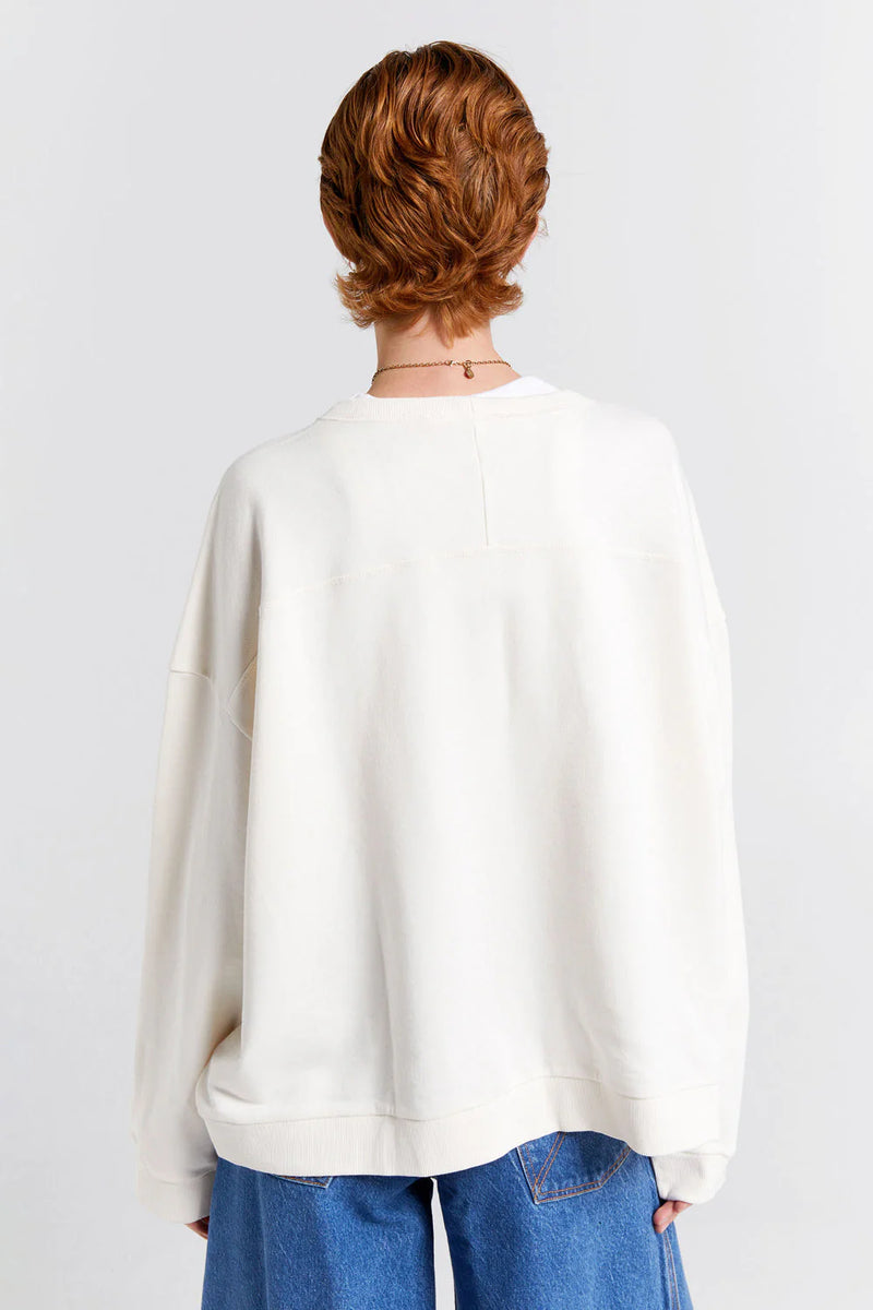 KAREN WALKER RUNAWAY GIRL CREWNECK SWEATSHIRT