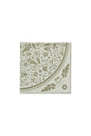 KAREN WALKER FILIGREE CLASSIC SILK SCARF-CREAM/OLIVE