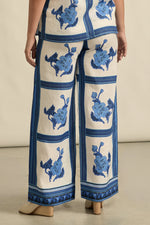 ZOE KRATZMANN GESTURE PANT-AZURE COLLAGE