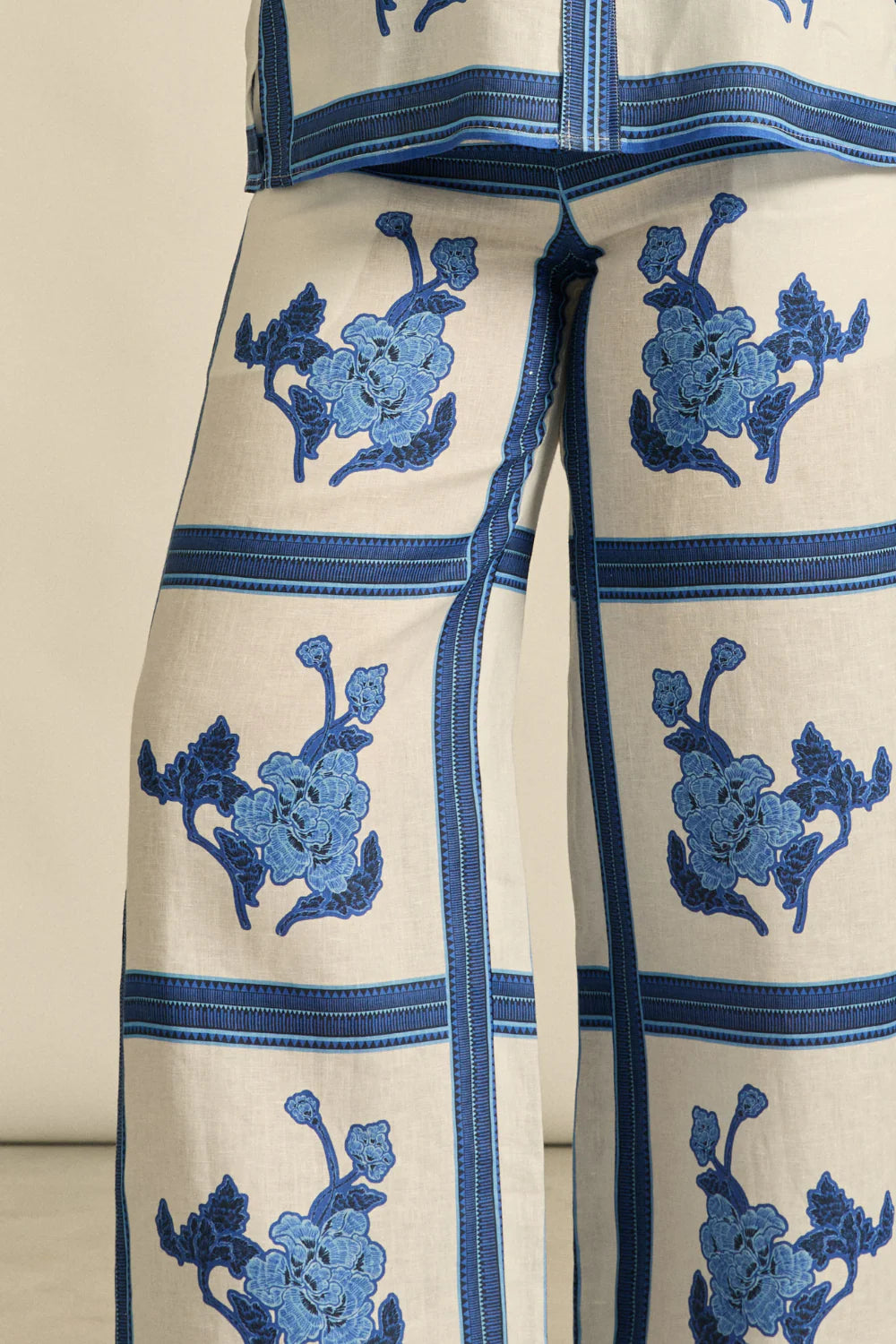 ZOE KRATZMANN GESTURE PANT-AZURE COLLAGE