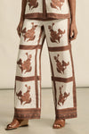 ZOE KRATZMANN GESTURE PANT-COFFEE COLLAGE