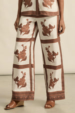 ZOE KRATZMANN GESTURE PANT-COFFEE COLLAGE