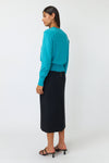 KATE SYLVESTER GRACIE CARDIGAN-TURQUOISE