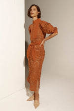 ZOE KRATZMANN KINETIC DRESS-TOFFEE LACE