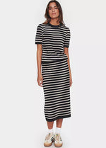SAINT TROPEZ MILA SS STRIPED PULLOVER