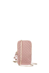 KAREN WALKER MONOGRAM MINI BAG-PINK